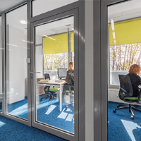 Glass Partition Installation: Novi, MI | Glass Works - productivity